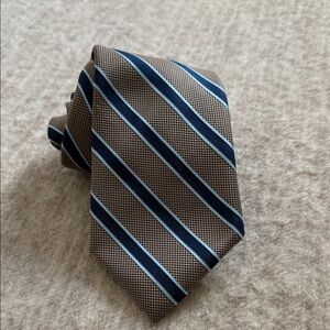 Dockers Brown and Blue Striped Tie